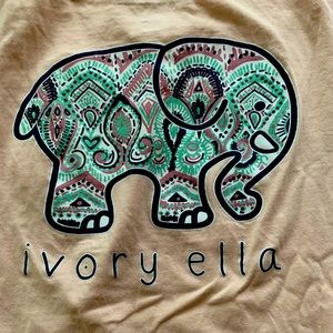 Rose colored long sleeved Ivory Ella Tshirt